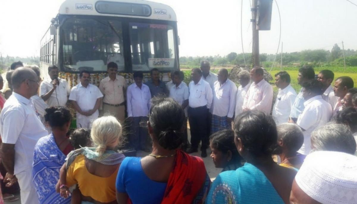 TVs in Telugu Velugu buses